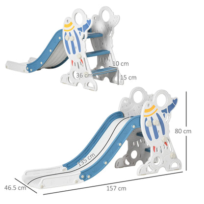 AIYAPLAY Space-Themed Baby Slide, Indoor Freestanding Kids Slide, for Ages 1.5-3 Years