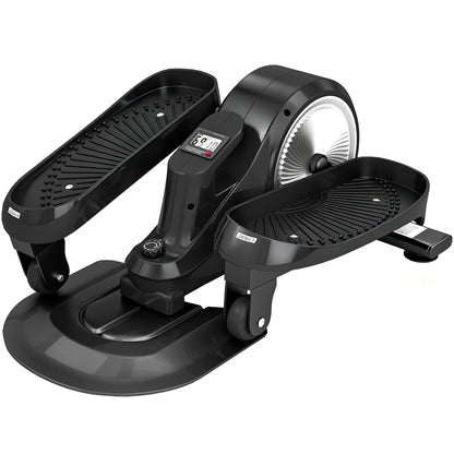 SPORTNOW Under Desk Elliptical Machine with LCD Monitor for 2-in-1 Seat & Stand Up Exercise