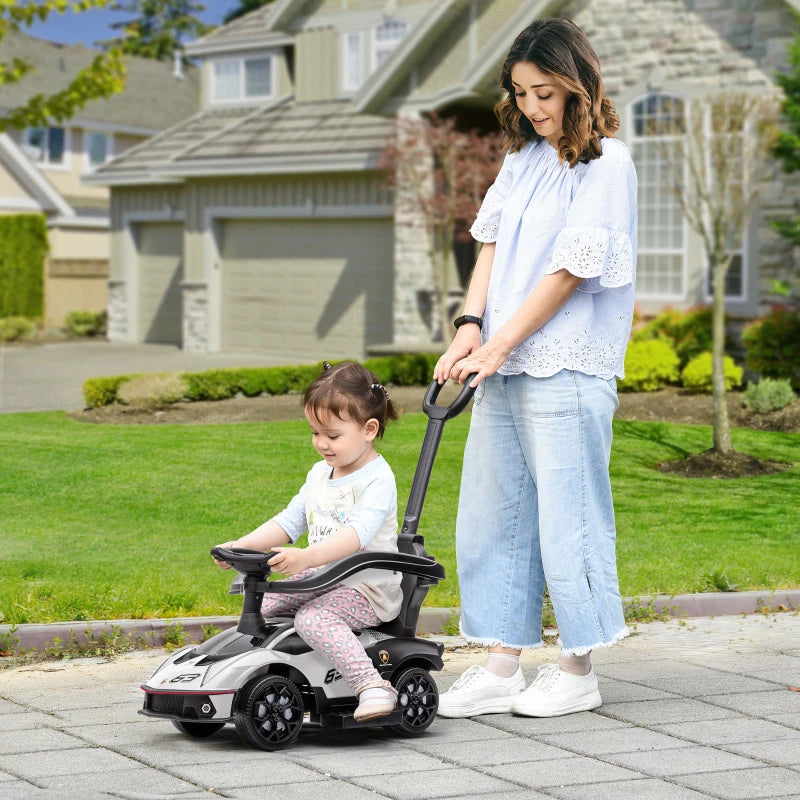Sliding Car with Horn and Steering Wheel for Kids
