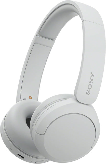 Sony WH-CH520 Wireless Bluetooth On-Ear Headphones, Lightweight, Up to 50hr Battery, iOS & Android - White