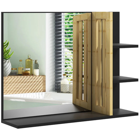 Stylish bamboo mirror for modern interiors