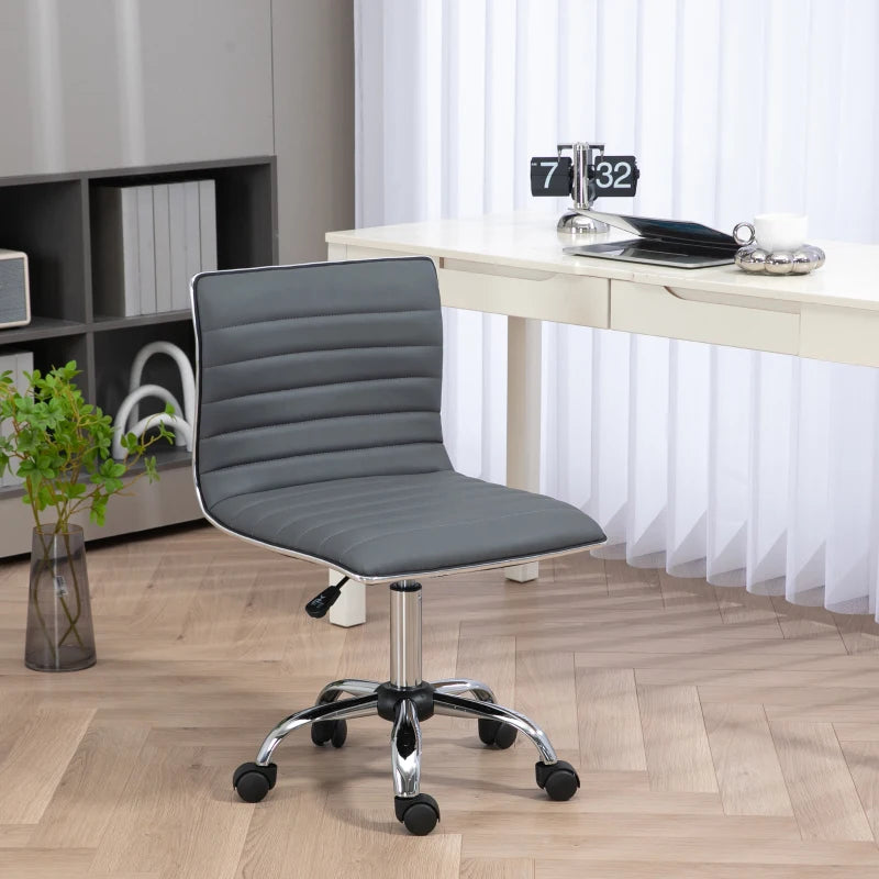 Swivel Office Chair Armless Mid-Back