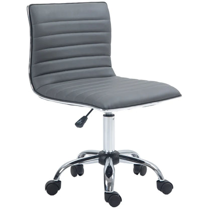 Swivel Office Chair with Armless Mid-Back
