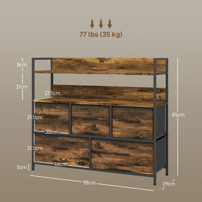 Target 5 drawer dresser in sleek and modern style