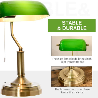 Traditional banker lamp lighting for classic desk style