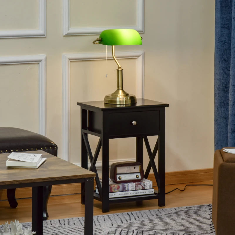 Traditional bankers lamp for vintage desk lighting