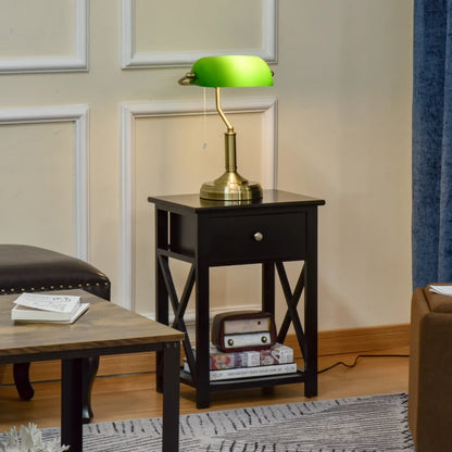 Traditional bankers lamp for vintage desk lighting