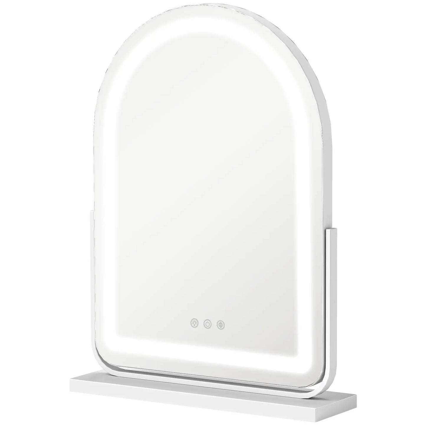 HOMCOM 43 x 59cm LED Vanity Mirror with Adjustable Colour - White