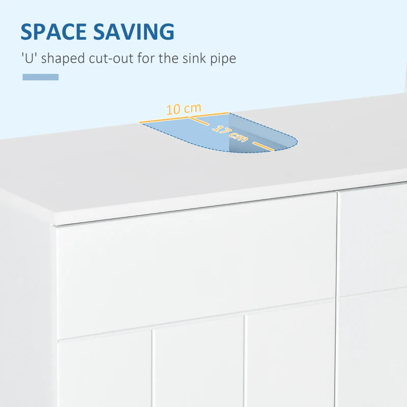 Under-sink storage cabinet with 15kg max load