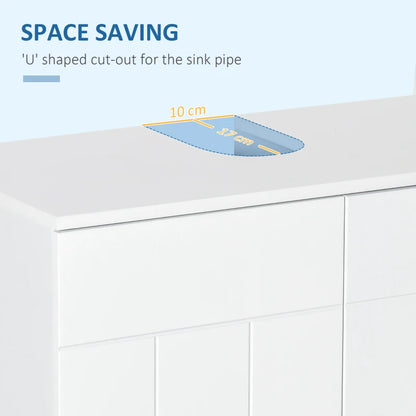 Under-sink storage cabinet with 15kg max load