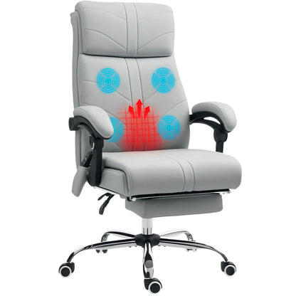 Vinsetto Faux Leather Massage Home Office Chair