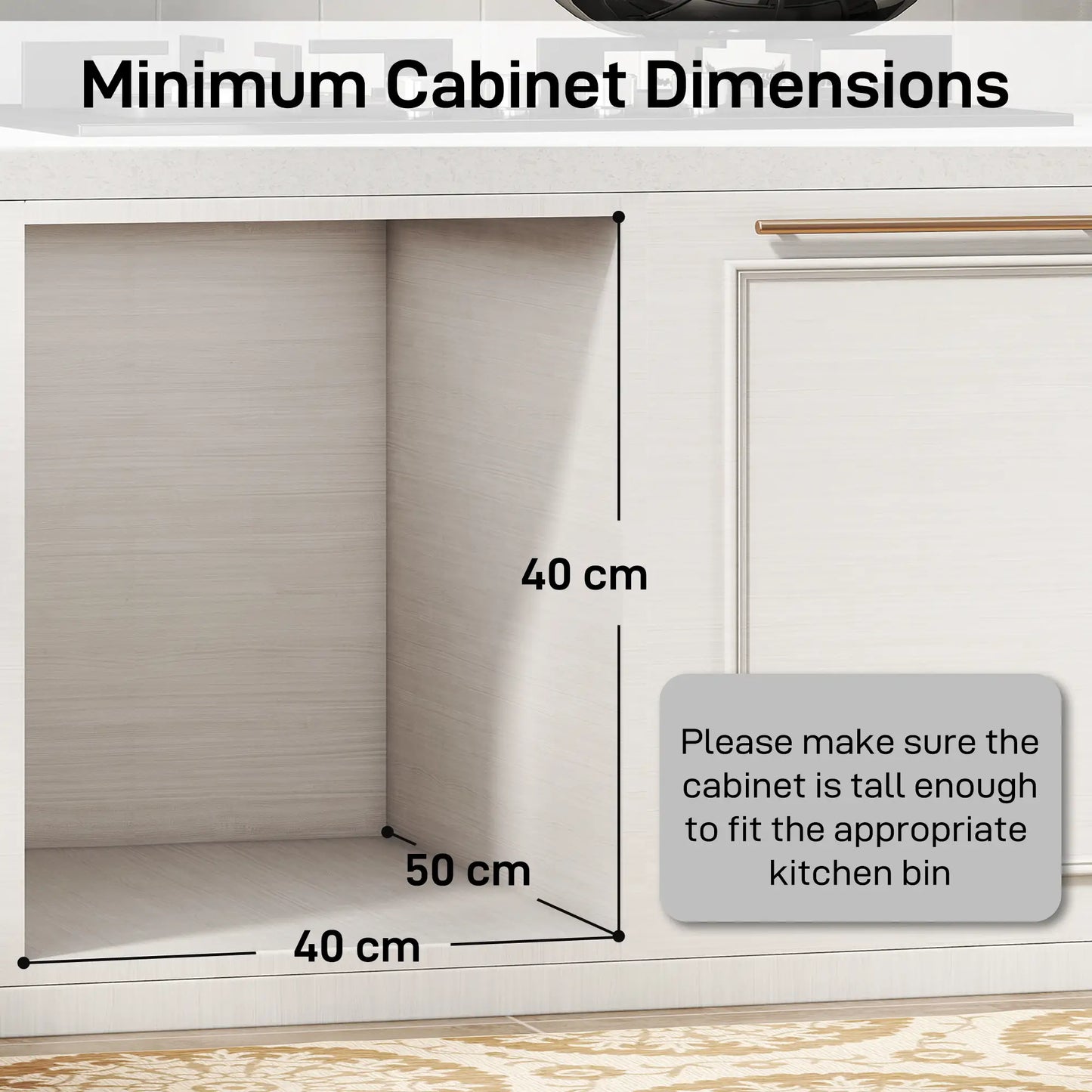HOMCOM Pull Out Bin, Under Sink Bin - 2 x 15L Removable Compartments for 400mm Cabinets, Light Grey