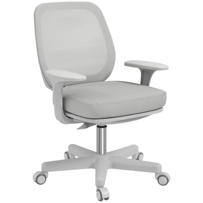 Vinsetto Mesh Back Office Chair with Swivel Seat & Adjustable Height - Grey