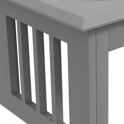 PawHut Raised Dog Feeding Bowls with Stand, Stainless Steel for Medium Dog - Grey