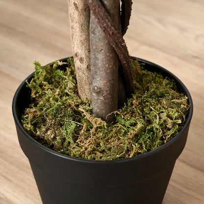 Outsunny Artificial Plant in Pot, Fake Plant for Home Indoor Decor, 160cm, Green