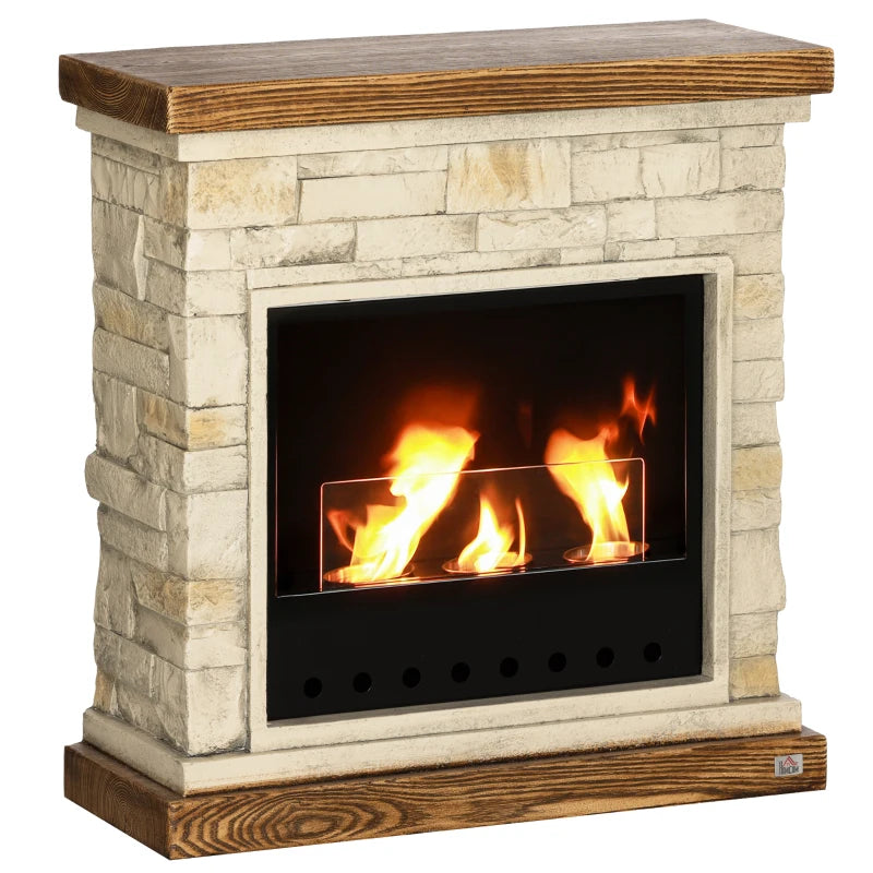 Wood heater with durable fire bricks for heat