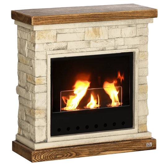 Wood heater with durable fire bricks for heat