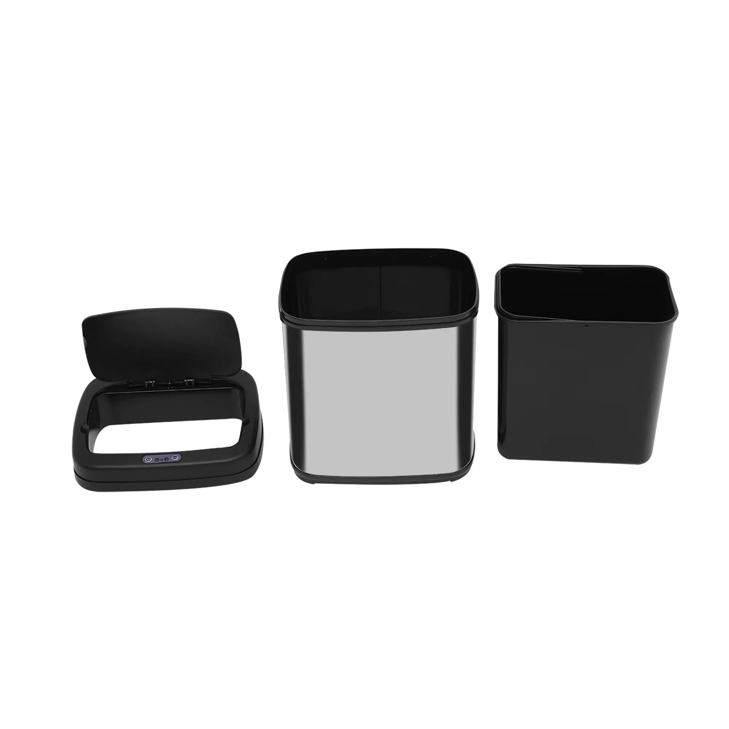 HOMCOM 20L LUXURY Automatic Sensor Dustbin Kitchen Waste Bin Rubbish Trashcan Auto Dustbin Stainless Steel with Bucket