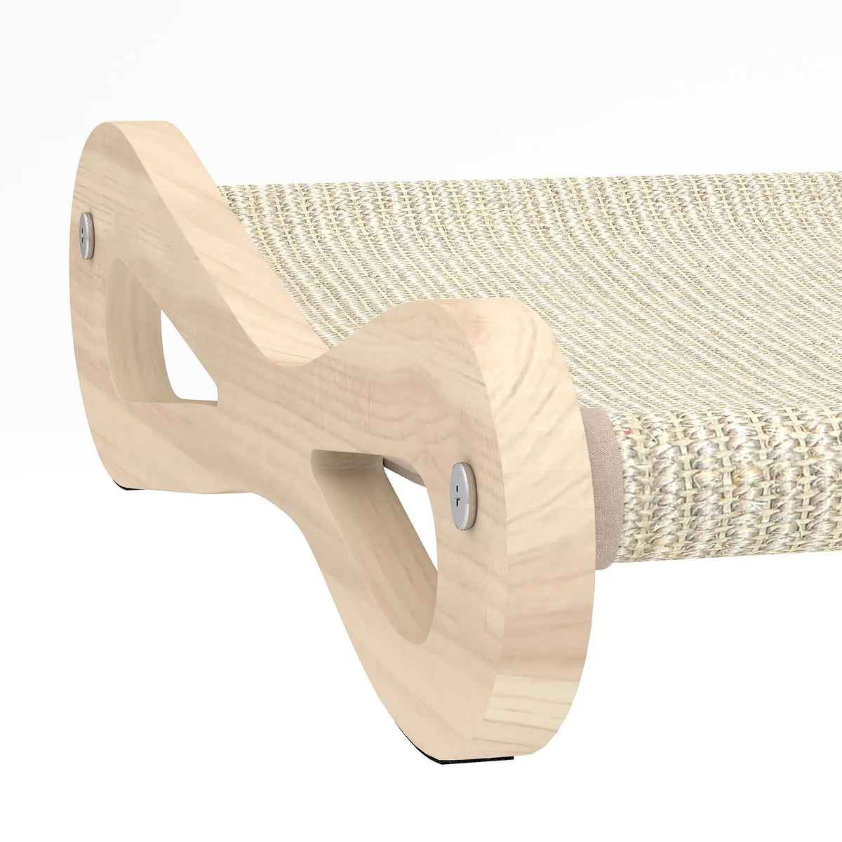 PawHut 2 in 1 Sisal Cat Scratcher Bed Cat Scratching Board and Lounger, Cream White