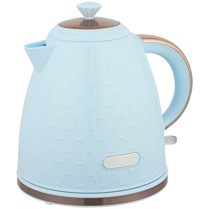 HOMCOM 3kW Rapid Water Boil Honeycomb Kettle - Light Blue