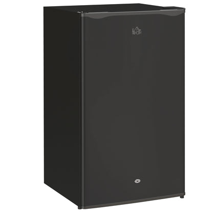 HOMCOM 91L Freestanding Kitchen Under-Counter Fridge with Lock - Black