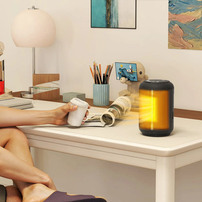 HOMCOM 1500W Ceramic Electric Heater with Fan, Timer, Oscillation - Black