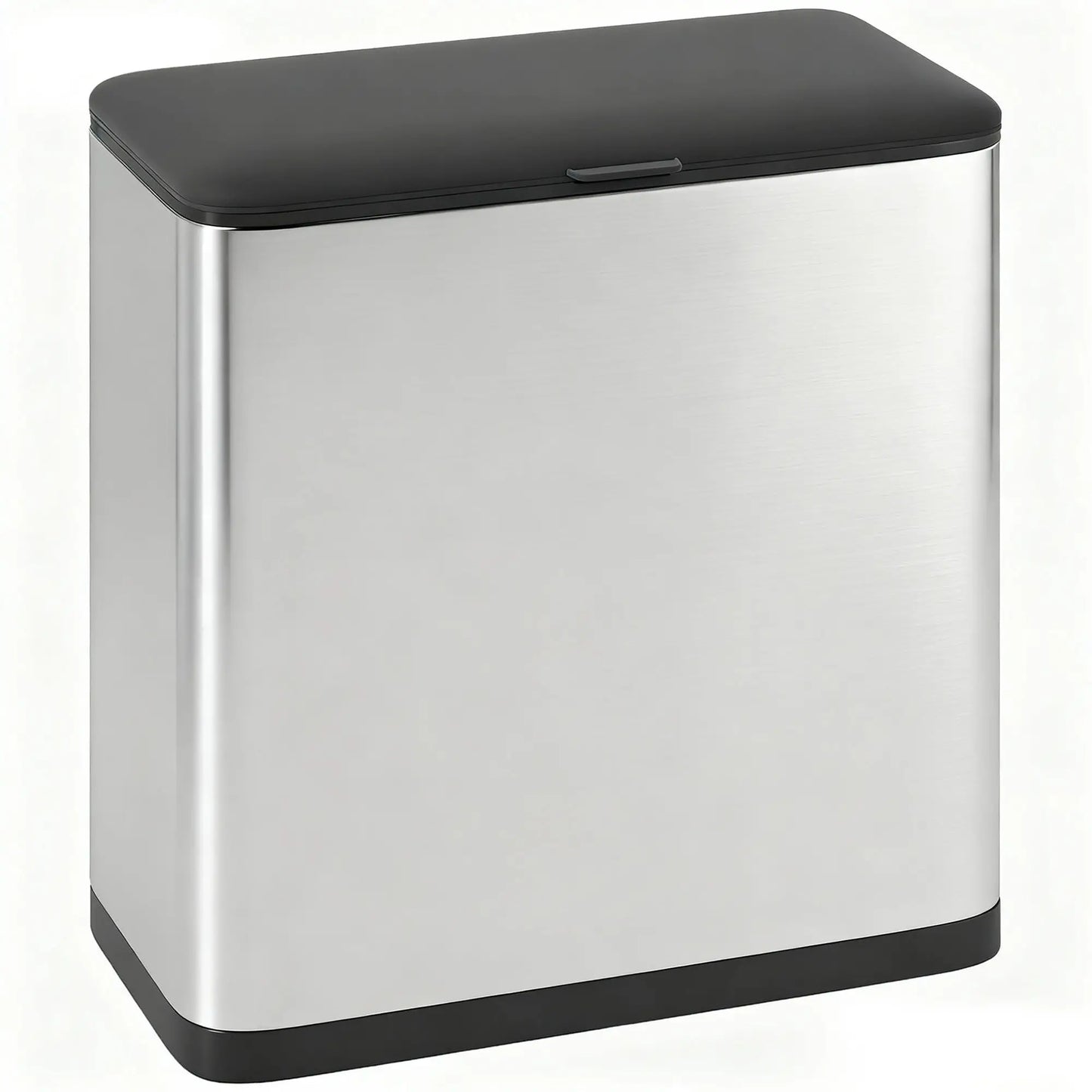 HOMCOM 8L Hanging Kitchen Bin, Rubbish Bin with Lid & Removable Inner Bucket for Under Cabinet, Under Sink, Office