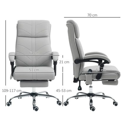 Vinsetto Faux Leather Massage Home Office Chair