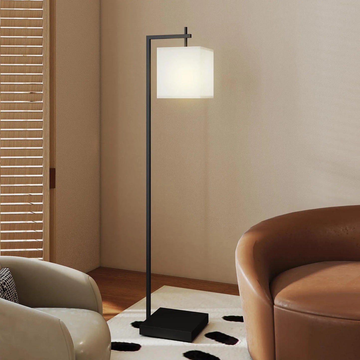 HOMCOM 66" Modern Tall Standing Floor Lamp with Adjustable Colour Temperatures & 10 Brightness Levels, Remote Control
