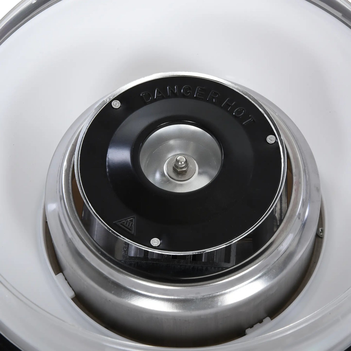 HOMCOM Candy Floss Machine, Automatic Cotton Candy Sweet Machine with Candyfloss Sticks, Non-Slip Base, White