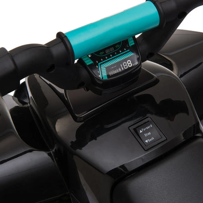 HOMCOM 6V Kids Electric Ride on Car Forward Reverse Functions for Toddlers Aged 18-36 Months, Black