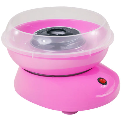 HOMCOM Candy Floss Machine Electric Cotton Candy Maker Gadgetry 450W - Pink