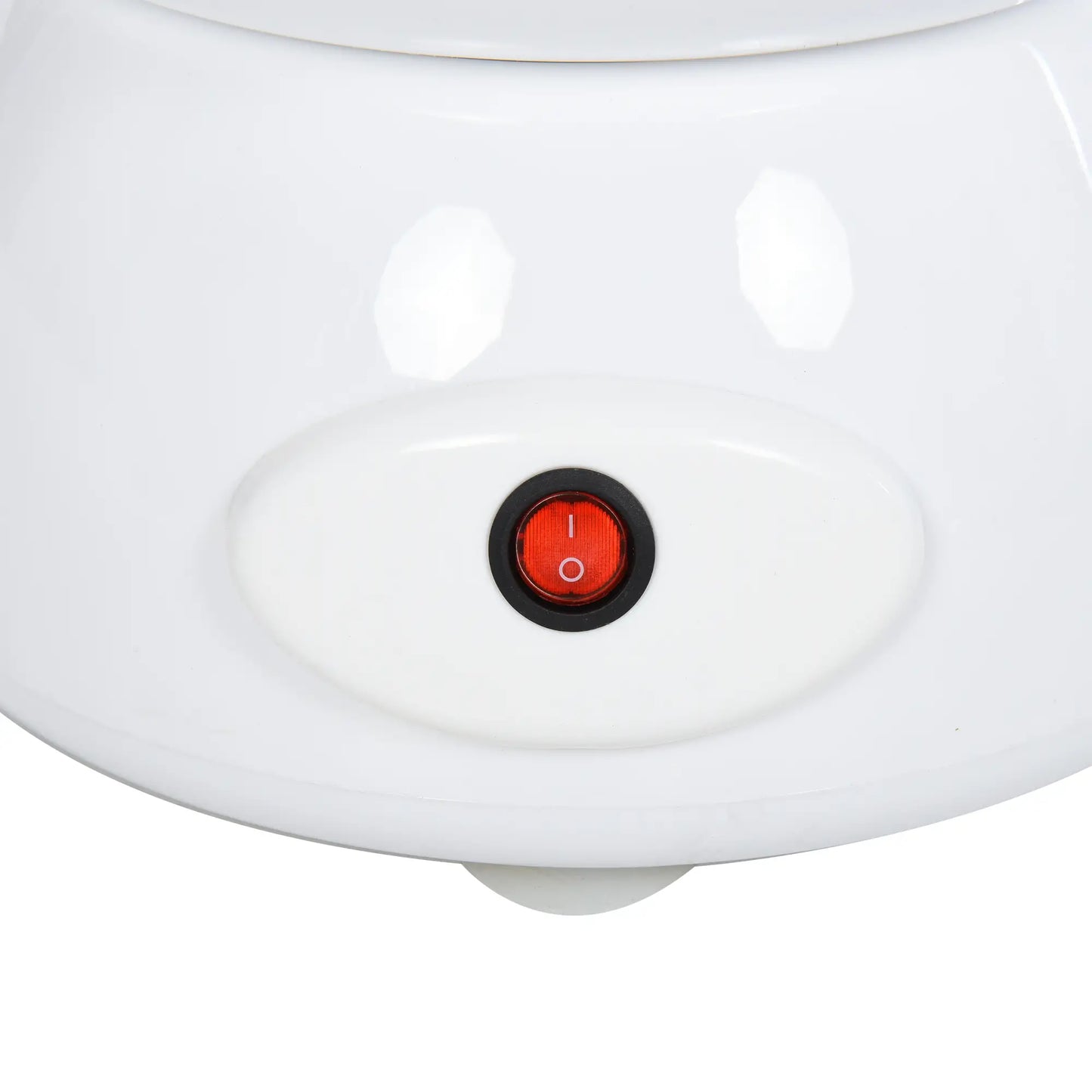 HOMCOM Candy Floss Machine, Automatic Cotton Candy Sweet Machine with Candyfloss Sticks, Non-Slip Base, White