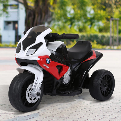 HOMCOM Electric Motorbike for Kids Ride On BMW Motorbike w/ Headlights and Music, 6V - Red