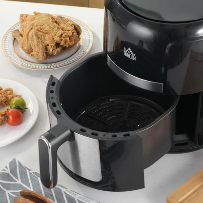 HOMCOM 4L Air Fryer Oven with Digital Touch Display, Rapid Air Circulation, 12 Cooking Programs, Timer, 1300W