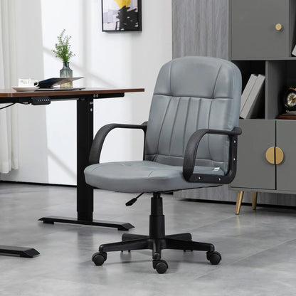 HOMCOM Swivel Executive Office Chair PU Leather Computer Desk Chair Office Furniture Gaming Seater