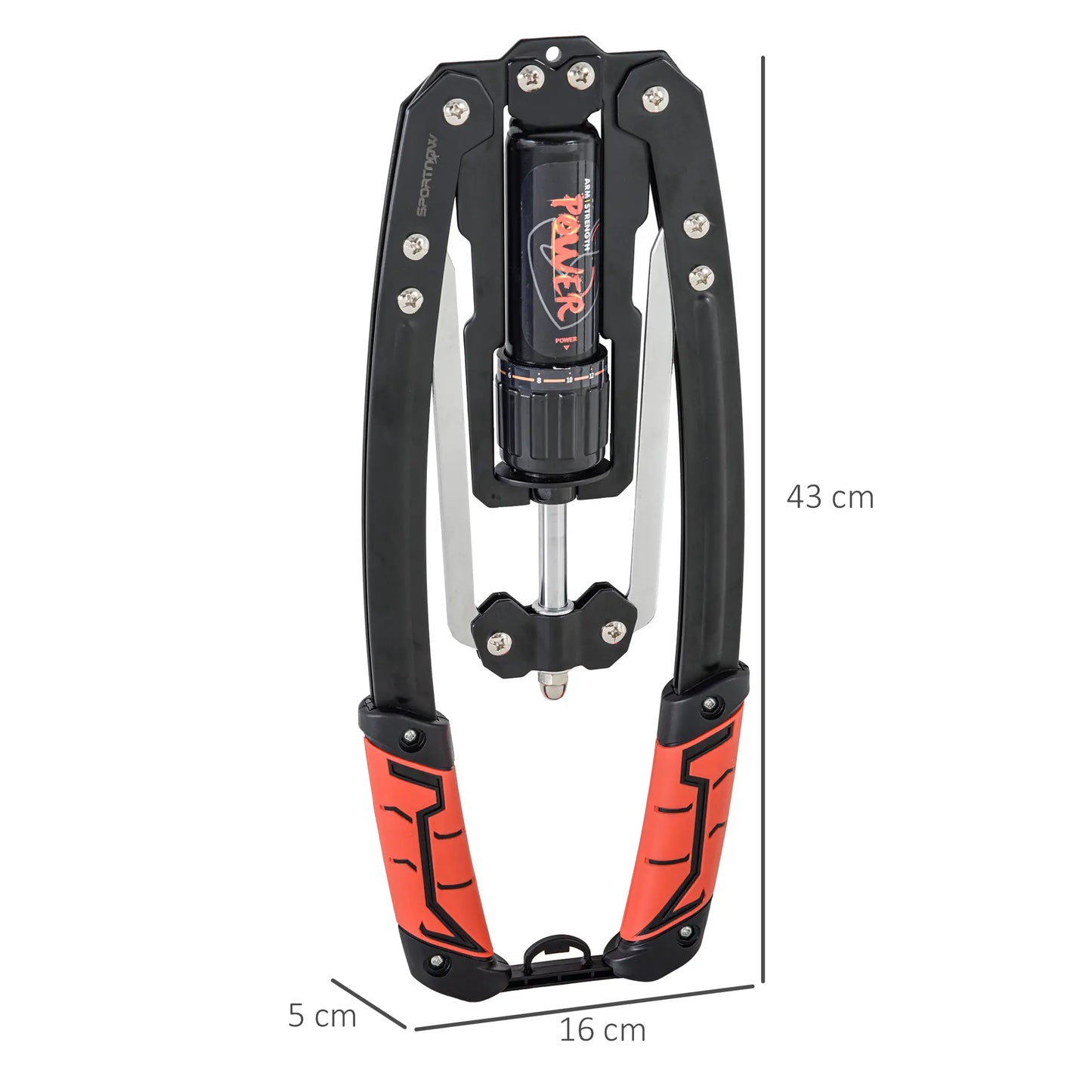 SPORTNOW Twister Arm Exerciser, Adjustable Hydraulic Power Exerciser, Home Chest Expander, Strength Training Fitness Equipment