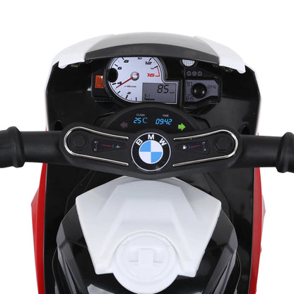 HOMCOM Electric Motorbike for Kids Ride On BMW Motorbike w/ Headlights and Music, 6V - Red