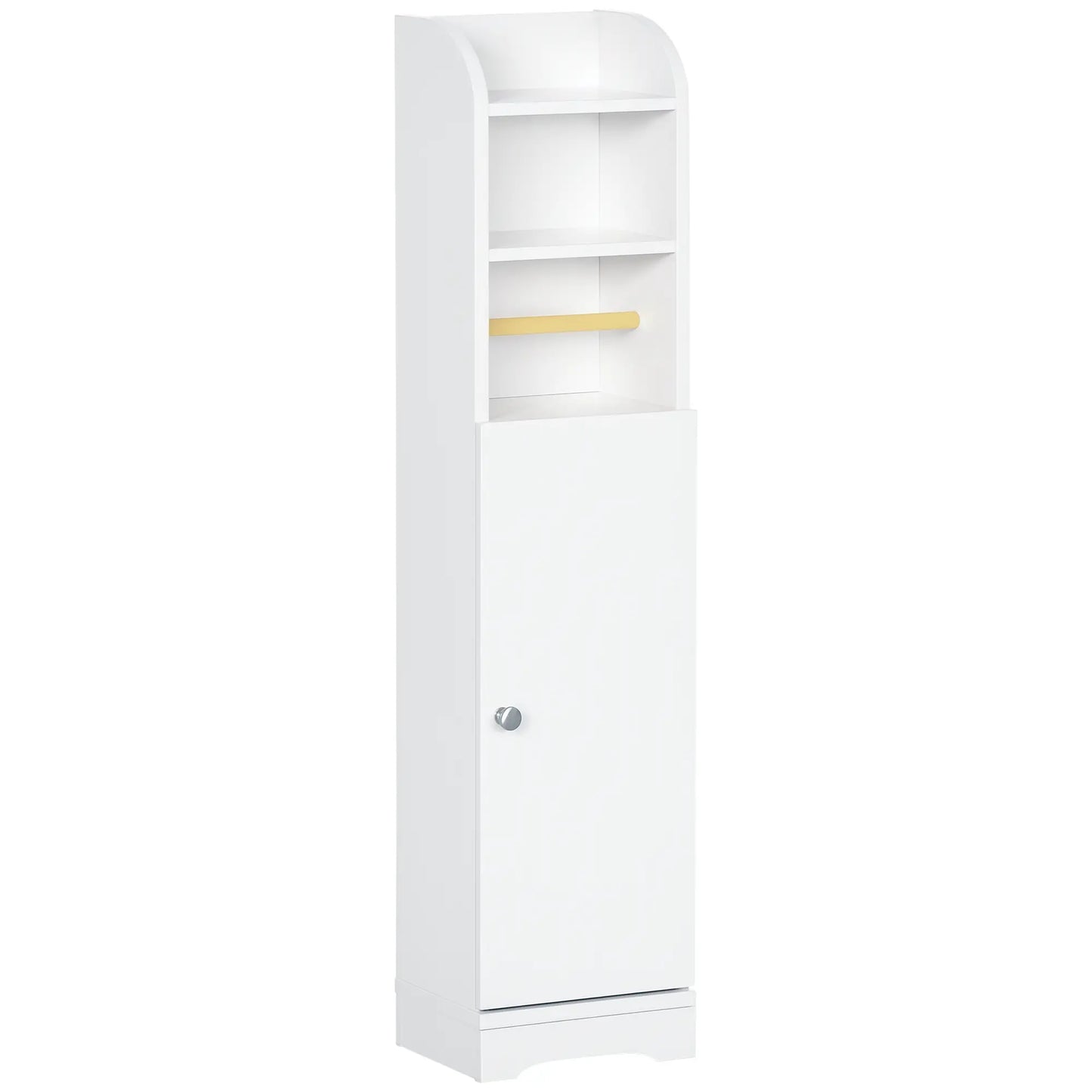 kleankin Multi-Storage Narrow Bathroom Cabinet - White