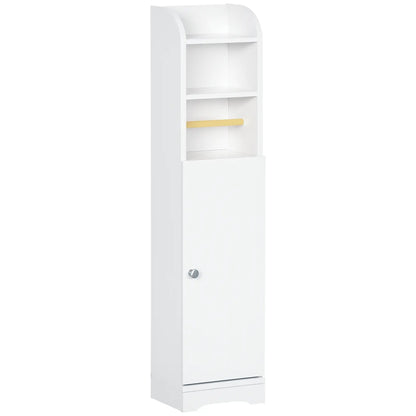 kleankin Multi-Storage Narrow Bathroom Cabinet - White
