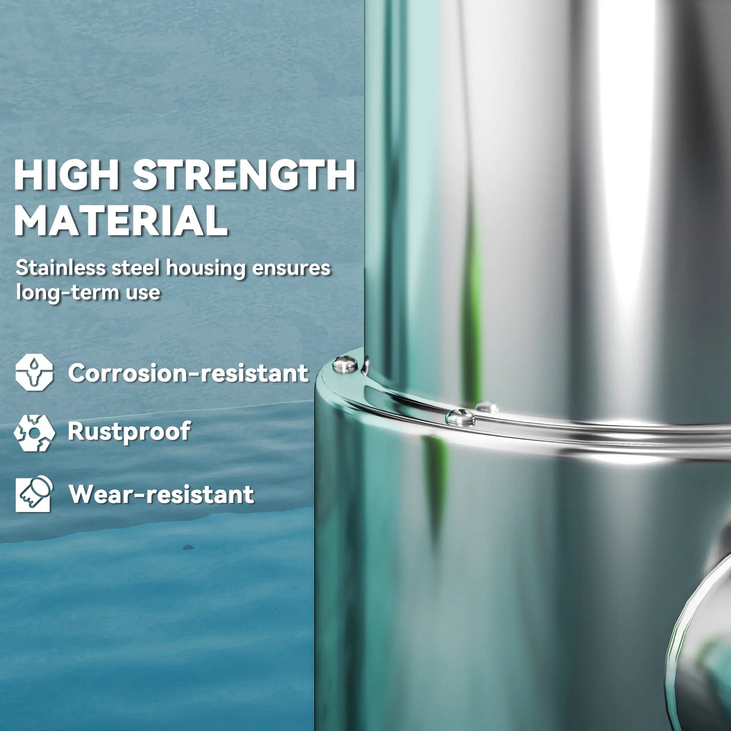 Outsunny 1100W Submersible Electric Water Sump Pump for Dirty/Clean Water with Portable and Lightweight, Green