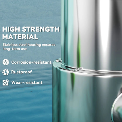 Outsunny 1100W Submersible Electric Water Sump Pump for Dirty/Clean Water with Portable and Lightweight, Green