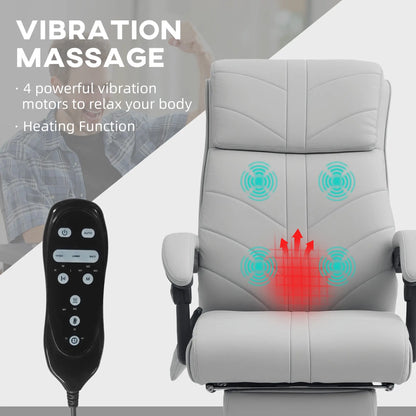 Vinsetto Faux Leather Massage Home Office Chair