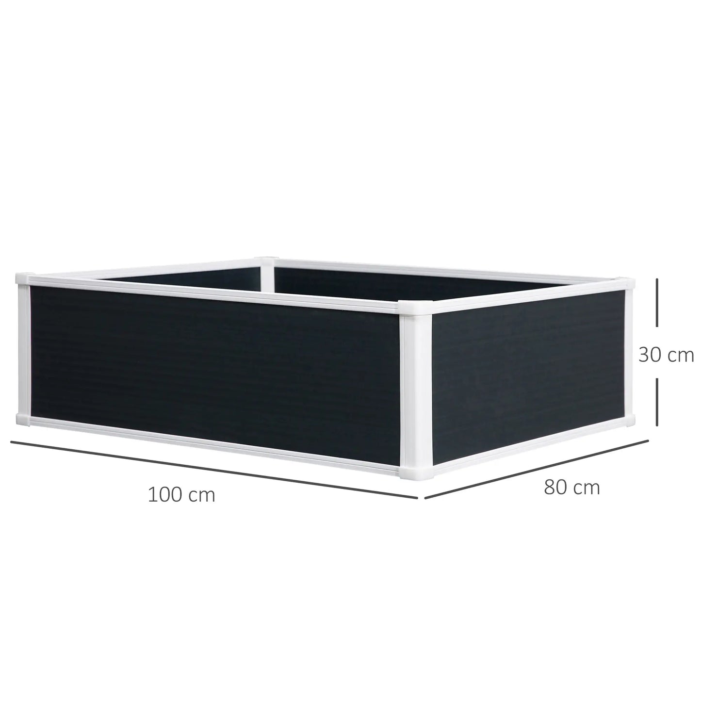 Outsunny 221L Raised Garden Bed, Weather-Resistant PP Planter Box Containers for Outdoor Patio Plant Flower