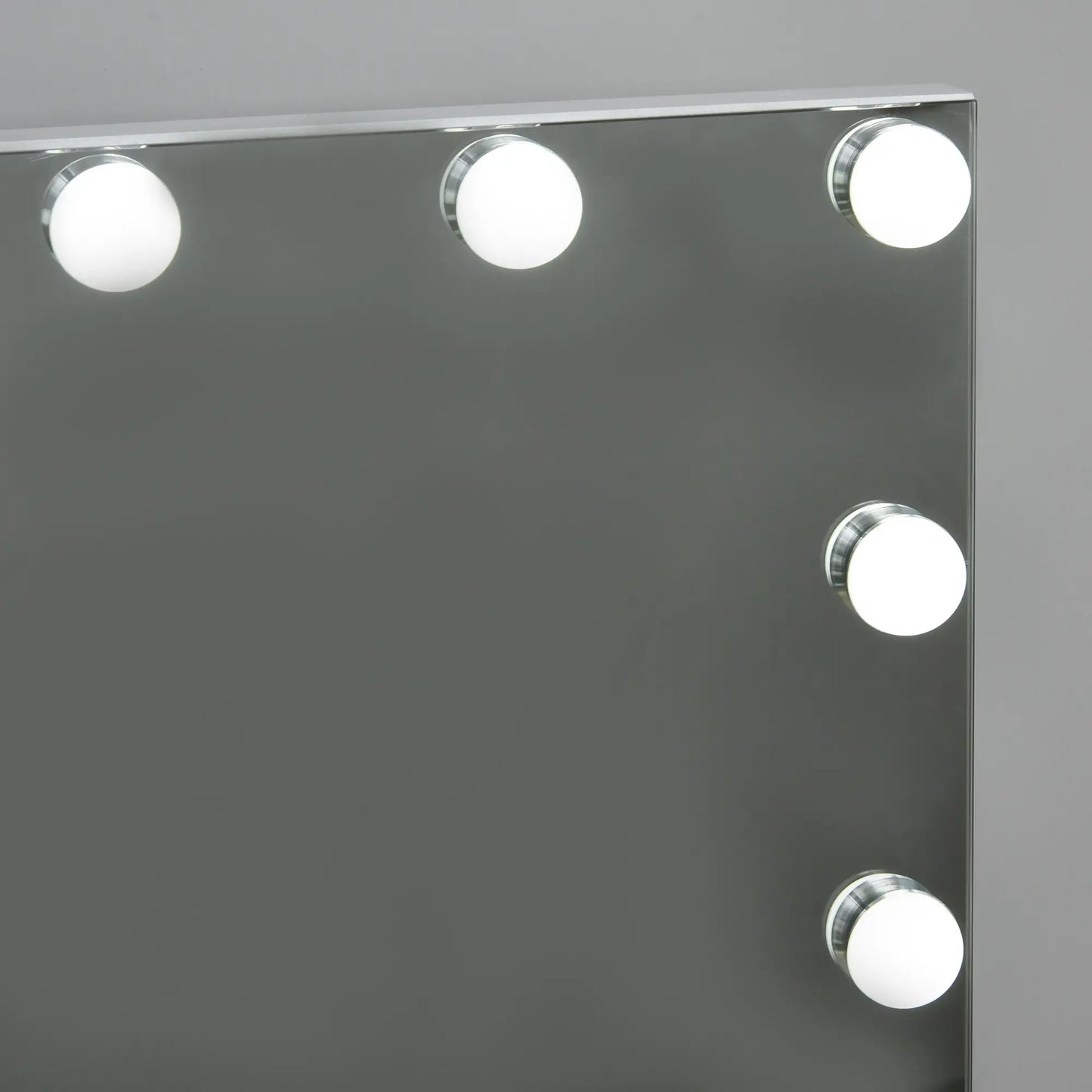 HOMCOM Hollywood Vanity Mirror with Lights for Makeup Dressing Table with 12 Dimmable LED Bulbs and USB Plug, White