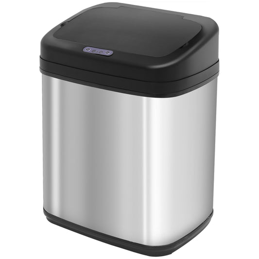 HOMCOM 20L LUXURY Automatic Sensor Dustbin Kitchen Waste Bin Rubbish Trashcan Auto Dustbin Stainless Steel with Bucket