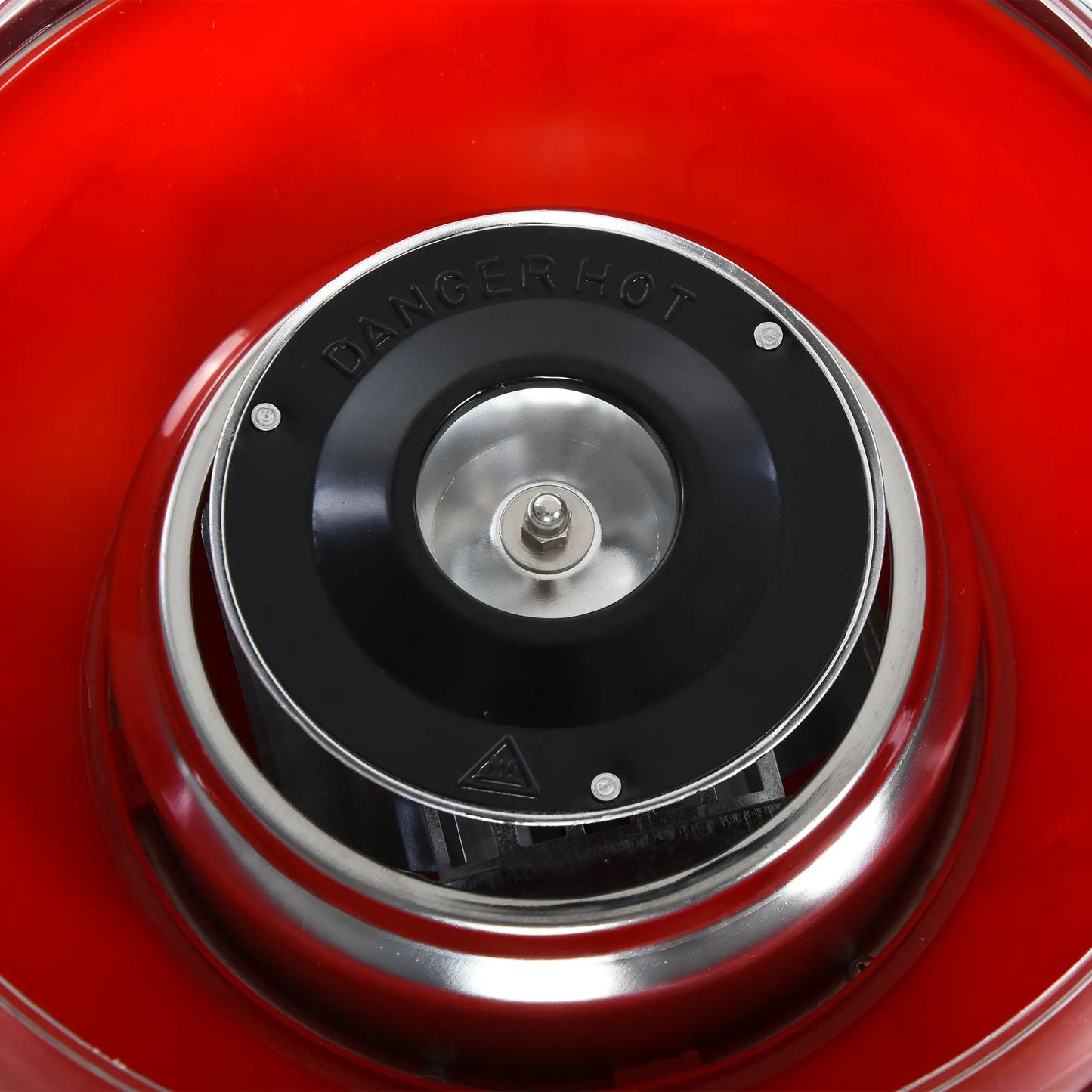 HOMCOM 450W Cotton Candy Floss Machine, with Candyfloss Sticks, Spoon, Splash Guard, Non-Slip Base, Red