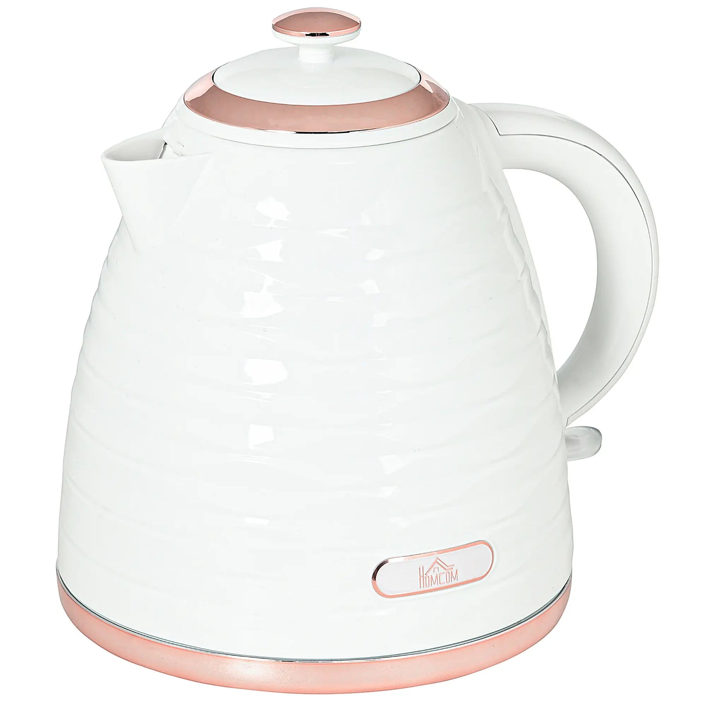 HOMCOM Kitchen 3kW Rapid Fast Boil Honeycomb Kettle - Cream