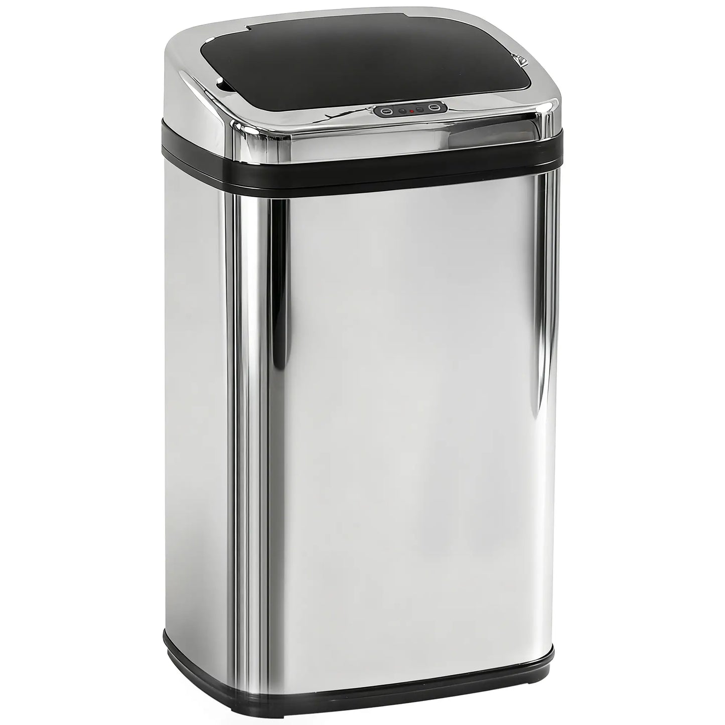 HOMCOM 30L Stainless Steel Motion Sensor Kitchen Bin with Lid - Silver Tone