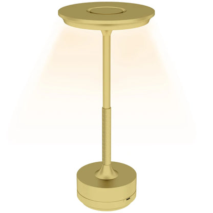 HOMCOM Cordless Table Lamp, Touch LED Desk Lamp with 4000mAh Rechargeable Battery, 3 Colour, for Bedroom Living Room